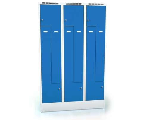 Cloakroom locker Z-shaped doors ALDOP 1920 x 1200 x 500